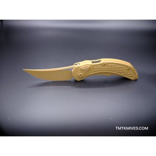 Microtech/Bastinelli Brachial 268A-1CTA Cerakote Tan AUTO Folding Knife 3.5